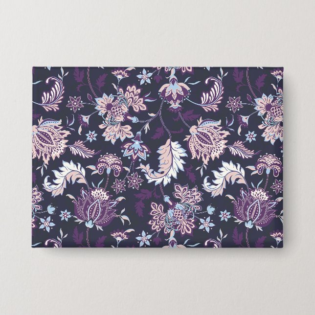 Chapa Fondo púrpura Gran Floral Patrón sin soldadura (Anverso)