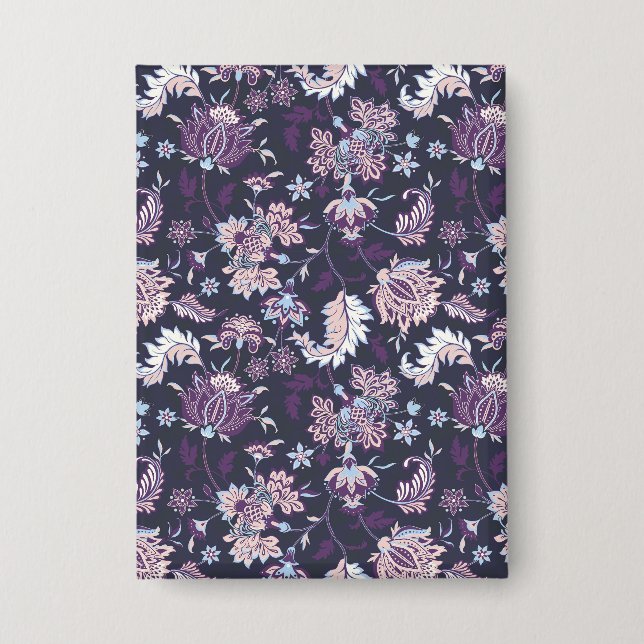 Chapa Fondo púrpura Gran Floral Patrón sin soldadura (Anverso)