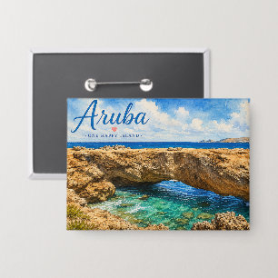 Chapa formación de roca del puente natural de Aruba Cari