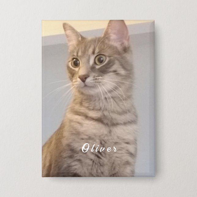 Chapa Foto de nombre personalizado (Anverso)