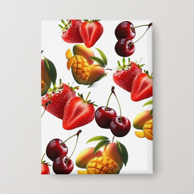 Chapa Fresh Fruit Pattern – Strawberry, Cherry & Mango A (Anverso)