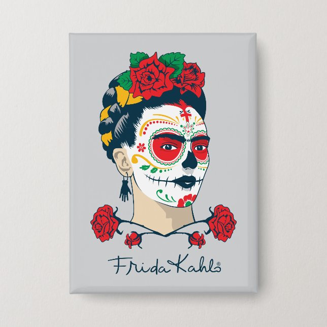 Chapa Frida Kahlo | El Día de los Muertos (Anverso)