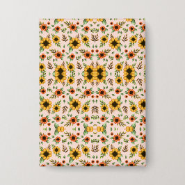 Chapa Front and back views of a floral-patterned 