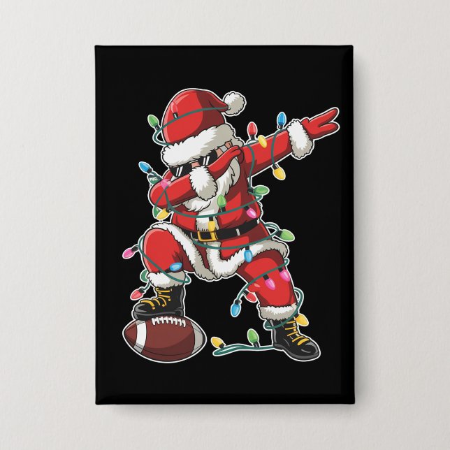 Chapa Futbolista navideño navidad Santa Dabbing (Anverso)