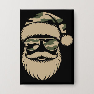 Chapa Gafas de sol Camo Santa Claus Navidad Camuflaje