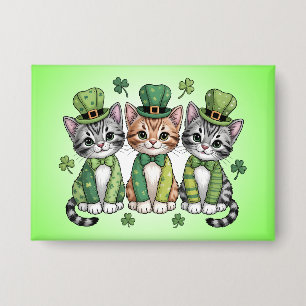 Chapa Gatitos afortunados del día de San Patricio-47474