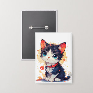 Chapa Gato Kawaii Adorable para Amantes de los Gatos
