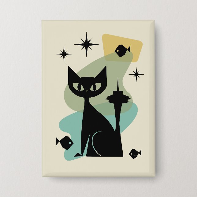 Chapa Gato moderno Seattle de mediados del siglo (Anverso)