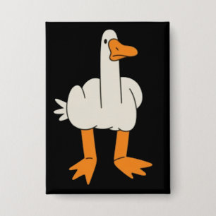 Chapa Gaviota del dedo medio Humor gesto divertido dar l