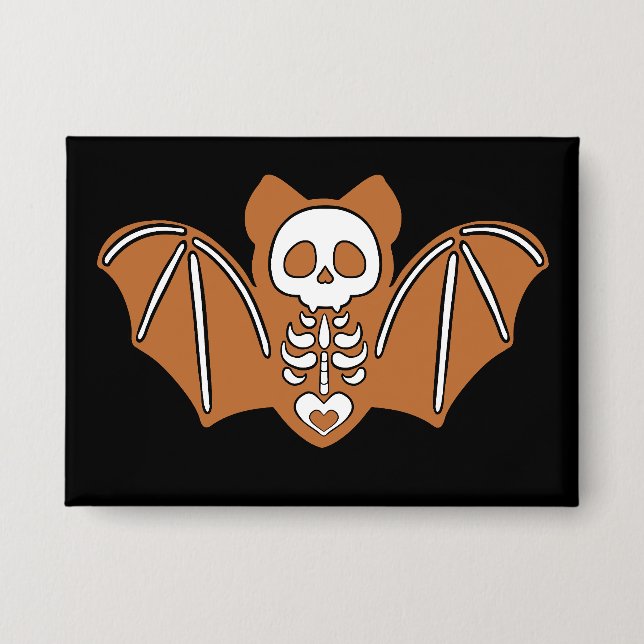 Chapa Gingerbread Skeleton Bat (Anverso)