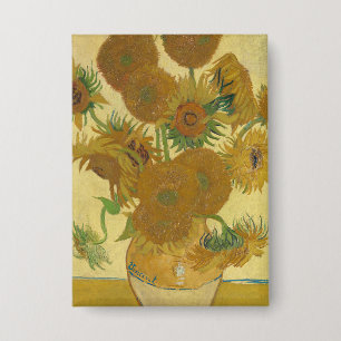 Chapa Girasoles, Bodegón Pintura al Óleo, Van Gogh