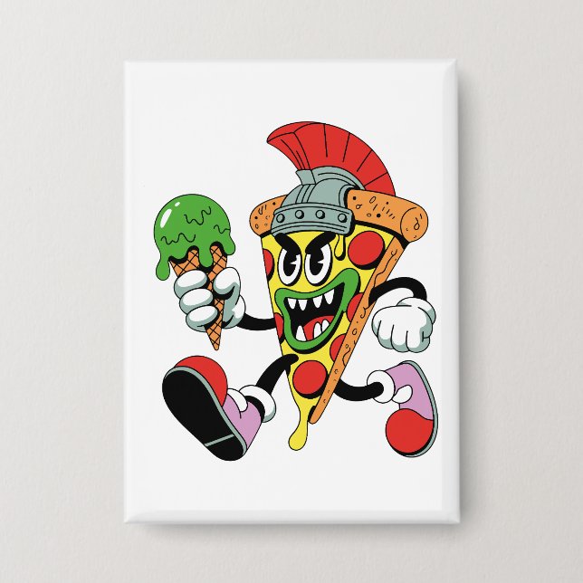 Chapa Gladiator Pizza Slice Italiano Brainrot (Anverso)