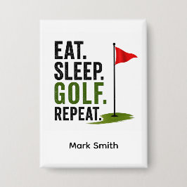 Chapa Golf Comer Dormir Golf Repetir