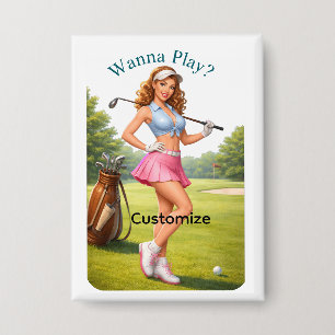 Chapa Golfista femenina en forma Thunder_Cove