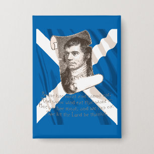 Chapa Gracia Selkirk Noche de Burns y Saltire escocés