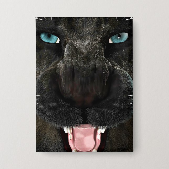 Chapa Gran Gato Pantera Negra (Anverso)