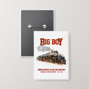 Chapa Gran tren de vapor vintage Big Boy Locomotora Amer