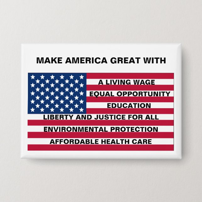 CHAPA HAGAN QUE ESTADOS UNIDOS SEA GRANDE - UN SALARIO V (Anverso)