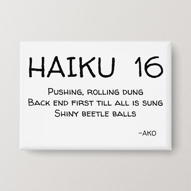 CHAPA HAIKU 16 (Anverso)