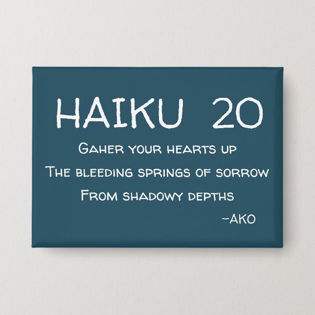 CHAPA HAIKU 20 (Anverso)