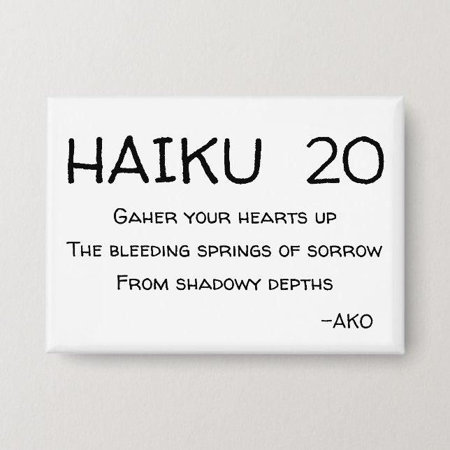 CHAPA HAIKU 20 (Anverso)