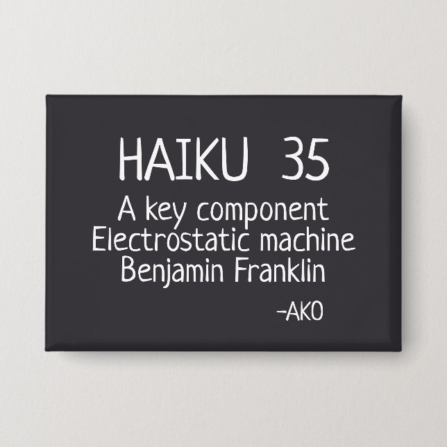 CHAPA HAIKU 35 (Anverso)