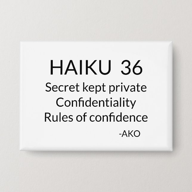 CHAPA HAIKU 36 (Anverso)