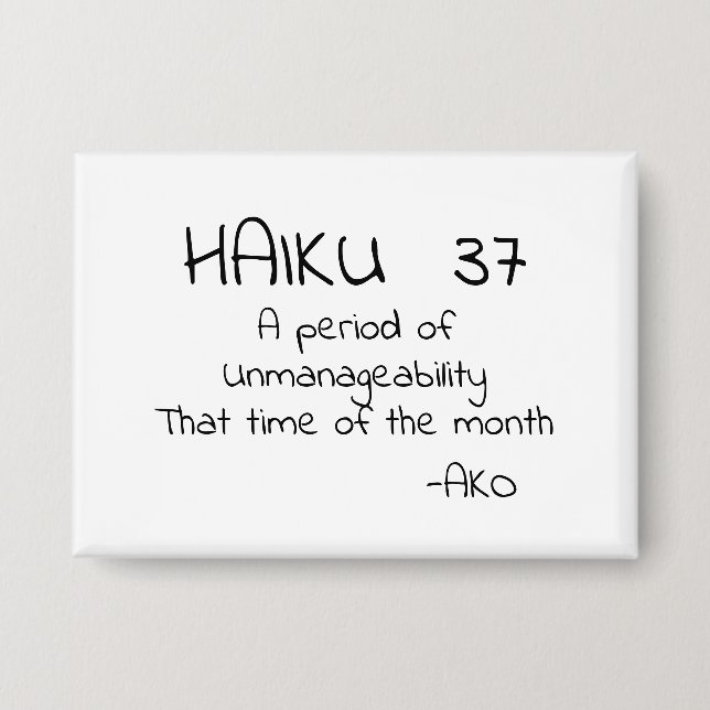 CHAPA HAIKU 37 (Anverso)