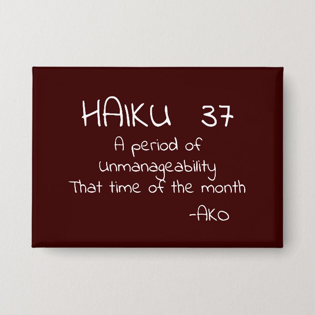 CHAPA HAIKU 37 (Anverso)