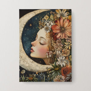Chapa Headdress y Crescent Moon florales 2