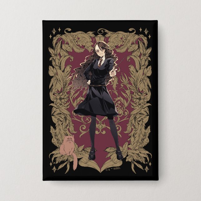Chapa Hermione Granger Marco Adornado Anime (Anverso)