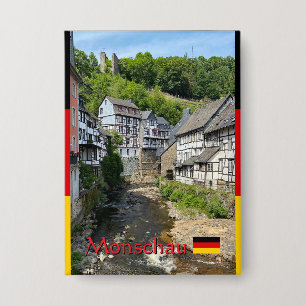 Chapa Hermoso pueblo alemán Monschau en verano viaje
