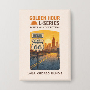 Chapa Hito de inicio de la ruta 66 de Chicago Illinois r