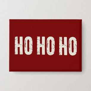 Chapa Ho Ho Ho Retro Familia Navidad Coincidente Vintage