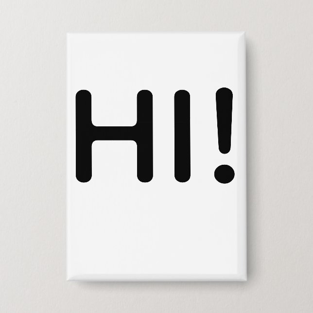 Chapa ¡Hola! (Anverso)