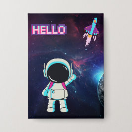 Chapa Hola desde el espacio,