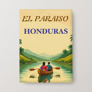Chapa  Honduras EL PARAISO Retro poster