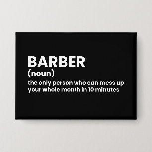 Chapa Humor de definición de barbero