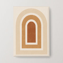 Chapa Impresión minimalista de arco abstracto - tonos te