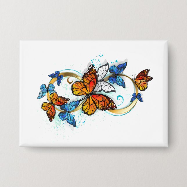 Chapa Infinidad de Mariposas Monarca (Anverso)