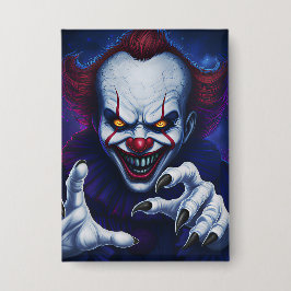 Chapa Insígnia de Payaso Aterrador