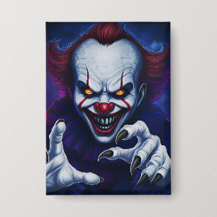 Chapa Insígnia de Payaso Aterrador