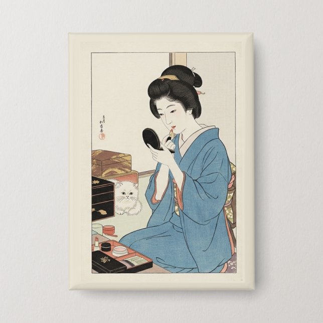 Chapa Inspirado en Ukiyo-e – JAPÓN Dramático (Anverso)