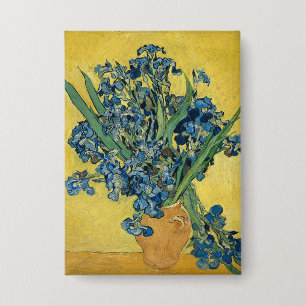Chapa Iris de Van Gogh: Arte audaz en azul y amarillo