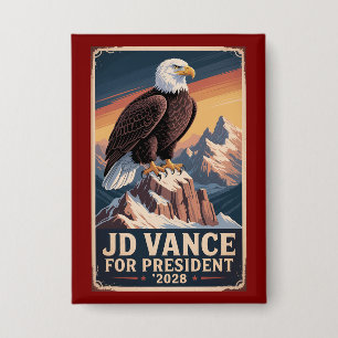 Chapa JD Vance 2028 Presidente América Primero Ohio