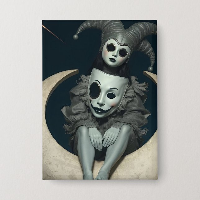 Chapa Jester sits on crescent moon wireless charger  (Anverso)