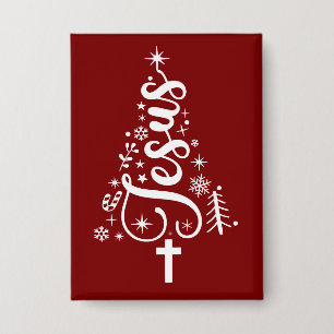 Chapa Jesús Cristiano Navidad Versículo Bíblico Fe