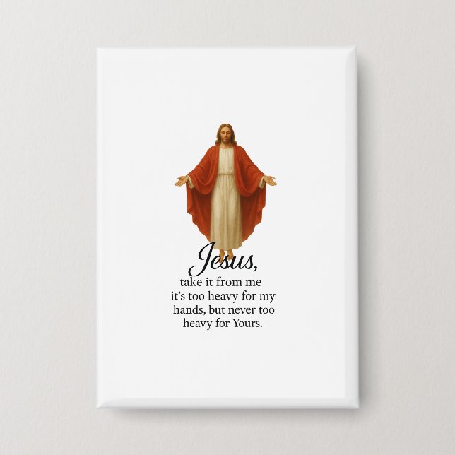 Chapa Jesus in Red and White (Anverso)