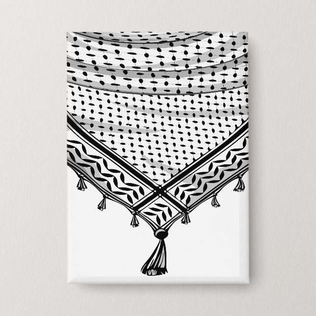 Chapa Keffiyeh palestino Scarf tejido tradicional (Anverso)