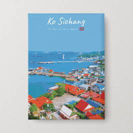 Chapa Ko Sichang, Tailandia - Vista vibrante del puerto